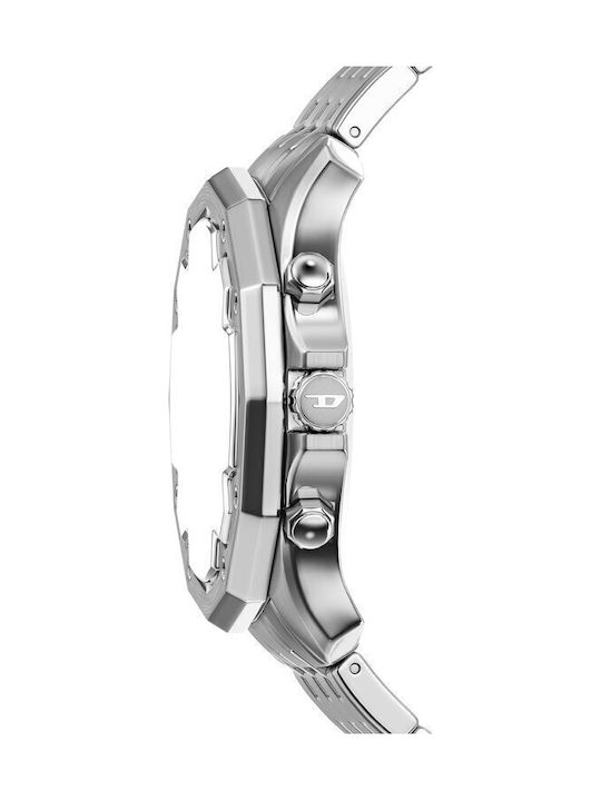 Diesel Damenuhr Chronograph Batterie mit Grau Metall-Armband Diesel Damenuhr Chronograph Batterie mit Grau Metall-Armband