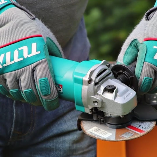 Total Set Angle Wheel & Drill Driver & Impact Drill Driver Brushless 20V with 2 Batteries 4Ah - 2Ah and Case