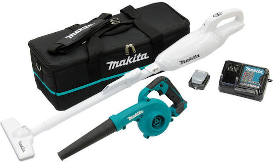 Makita CLX245SAX1 Set Broom & Blower 12V with 1 Battery 2Ah and Case
