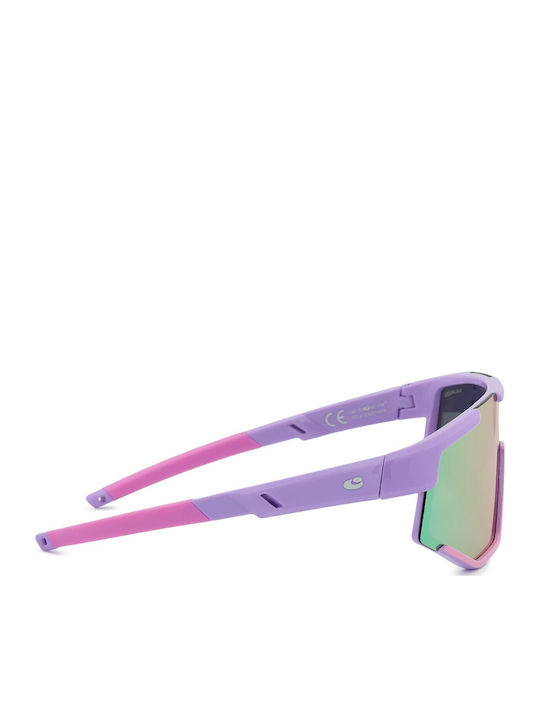 Centrostyle Mască Ochelari De Soare Pentru Copii Cu Lentilă Polarized Oglindă Violet