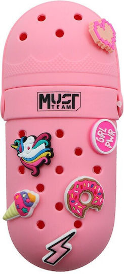 Must Team Pencil Case Made of Silicone Cylinder Various Designs/Colours