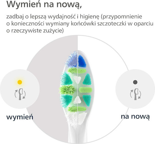 Original Philips Sonicare Intercare Hx9006/87 Toothbrush Head Medium Soft Bristles 6 Pcs Cleaning Hard-to-reach Areas