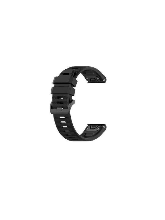 Λουράκι Σιλικόνης Μαύρο (Garmin Instinct)