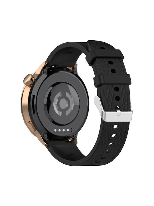 Каишка Силиконова Черна (Universal Silicone Strap For Watch)