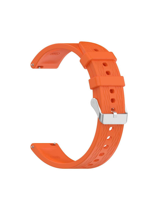 Λουράκι Σιλικόνης Πορτοκαλί (Universal Silicone Strap For Watch)