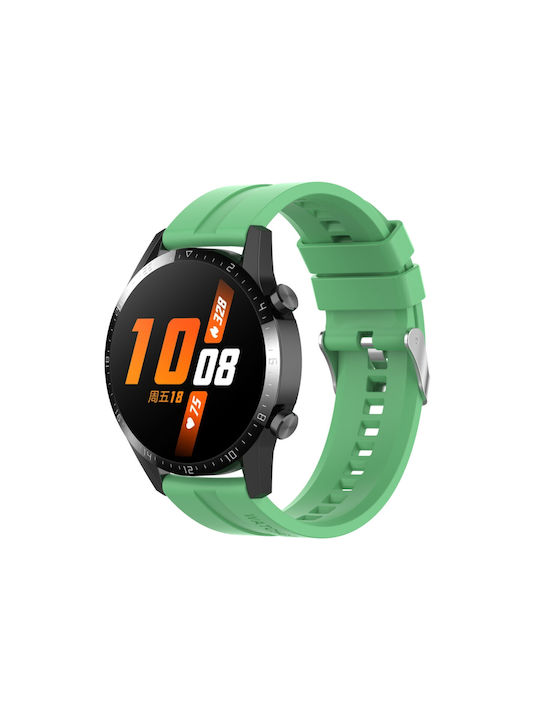 Curea din Silicon Verde (Huawei Watch GT/GT Pro 2/3/4/5 / Ultimate 46mm Honor GS Pro)