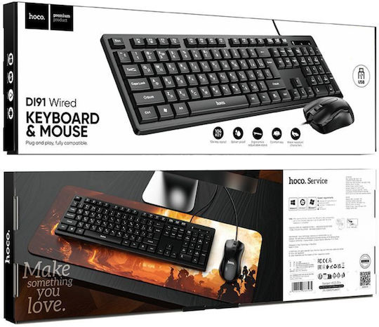 Hoco DI91 Tastatur & Maus Set Englisch (US)