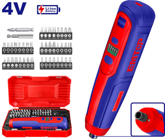 Emtop ECSR0403 Akkuschrauber Batterie 4V
