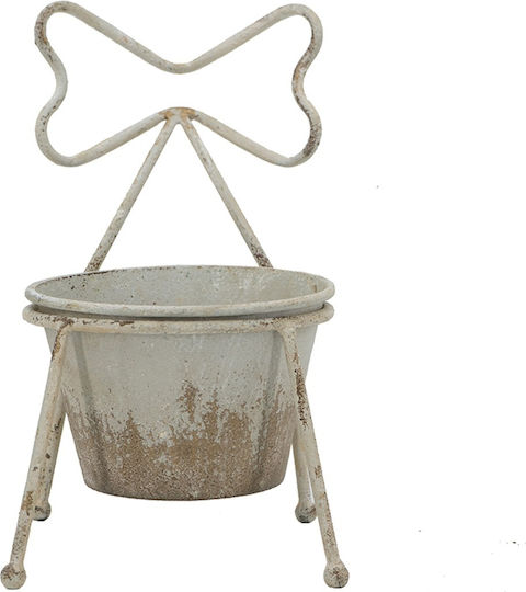 Artekko Metal Plant Pot White Artekko Metal Plant Pot White
