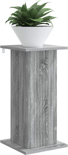 vidaXL Pflanzenständer Holz Grau 30,5x30x60,5cm