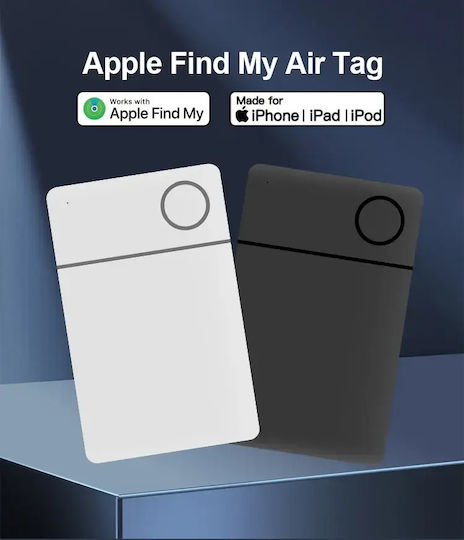 Смарт Карта За Портфейл Smart Tracker Card Android Google Find My Device Черна