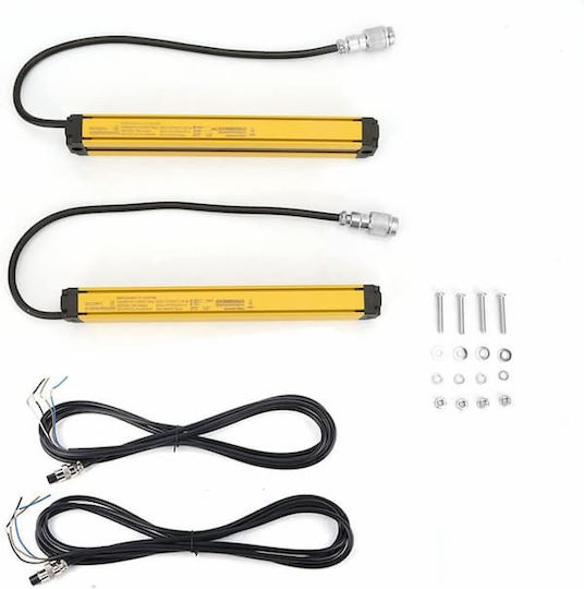 Aluminum Safety Light Curtain Sensors 4 Beams Dc10-30v Light 20cm