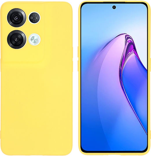 Back Cover Silicon Galben (Oppo Reno8 Pro)
