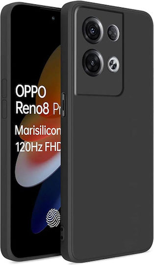 Back Cover Silicone Black (Oppo Reno8 Pro)