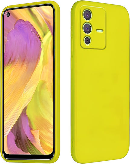 Umschlag Rückseite Silikon Gelb (Vivo V23 5G)