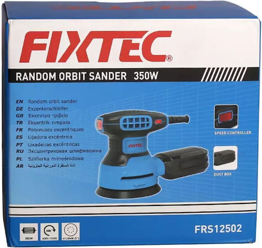 FixTec FRS12502 Exzenterschleifer 125mm Elektrisch 300W mit Staubabsaugsystem