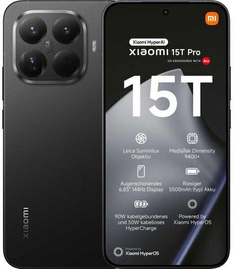 Xiaomi 15T Pro 5G Dual SIM (12/1TB) Negru