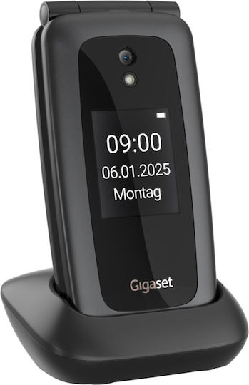 Gigaset GL795 Dual SIM Mobile Phone with Large Buttons Gray