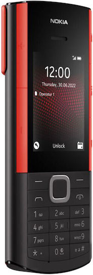 Nokia 5710 XpressAudio Dual SIM Mobile with Buttons Black/Red
