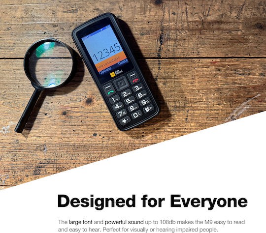 AGM M9F Dual SIM Ανθεκτικό Κινητό με Κουμπιά Μαύρο / Πορτοκαλί