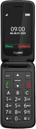 Gigaset GL595 Single SIM Мобилен Телефон с Големи Бутони Черен