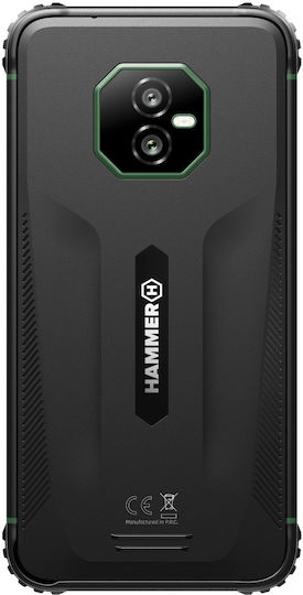 Hammer Ranger Dual SIM (8/256GB) Ανθεκτικό Smartphone Μαύρο-Πράσινο