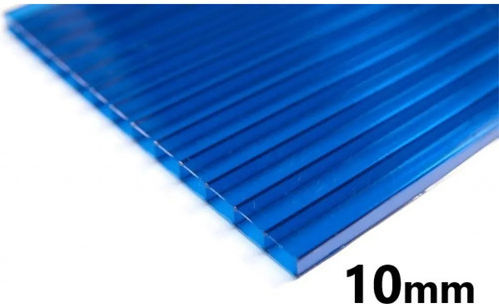 Foaie de policarbonat 210x600 10mm Albastru Eurocarb