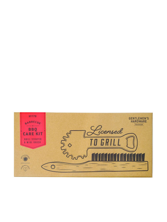 Gentlemen's Hardware "bbq Care Kit" Grill Scraper + Wire Brush Gen778