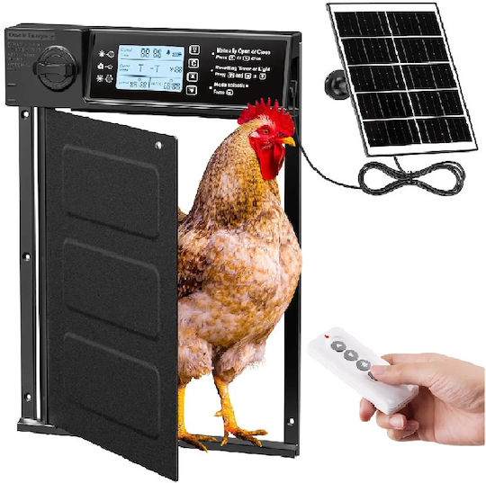 Automatic Chicken Coop Door with Solar Panel 25x35cm