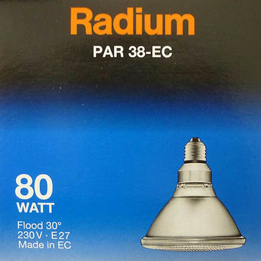Radium Германска LED Лампа Par38 Flood 80w E27 Червена