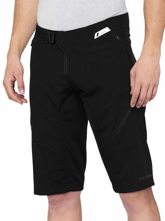 100% Men's Cycling Bermuda Black