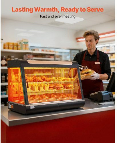 Vevor Heating Buffet with Power 1400W and Dimensions 90.7x47x64cm