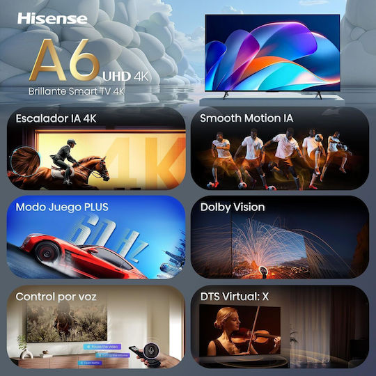 Hisense Smart Televizor 65" 4K UHD LED A6S HDR (2026) 65A6S