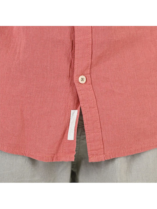 Μακρυμάνικo Λινό Πουκάμισο Dusty Coral