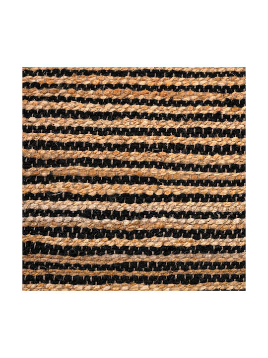 Fylliana Rectangular Jute Rug Black-Brown 60x120cm