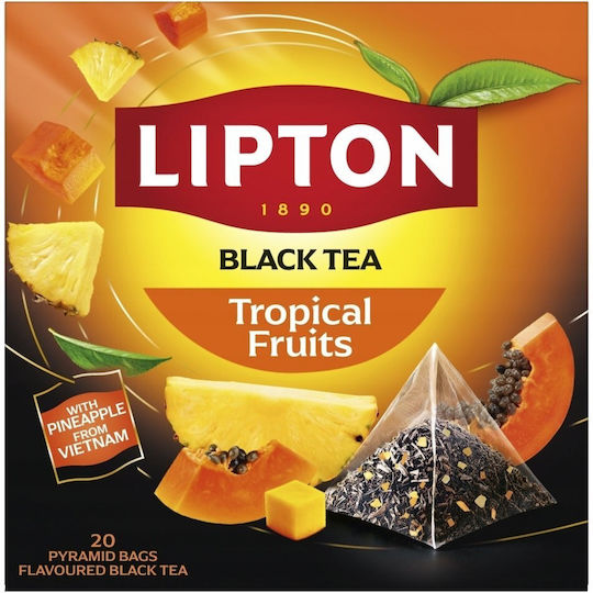 Lipton Black Tea Lipton Tropical Fruits 20 Pyramids