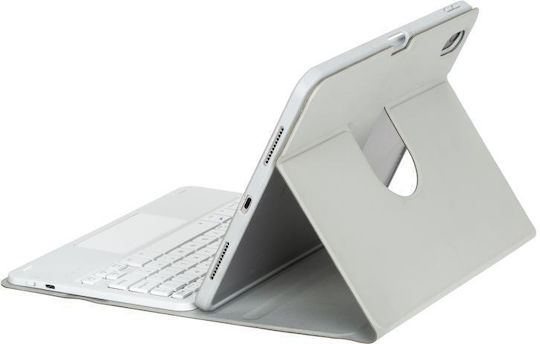 360 Flip Cover Περιστρεφόμενη με Πληκτρολόγιο Γκρι (iPad 2022 10.9'' / iPad 2025 11")