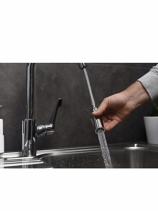 Hansgrohe Kitchen Faucet Counter with Shower Silver