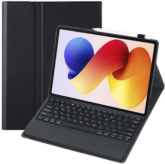 Bluetooth Flip Cover με Πληκτρολόγιο Μαύρη (Redmi Pad 2 Pro)