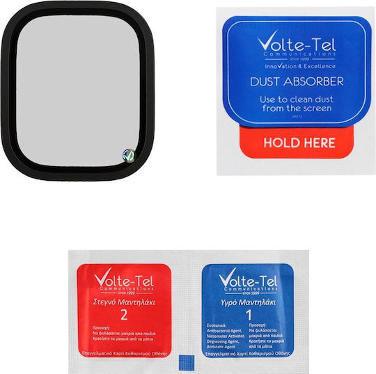 Volte-tel Tempered Glass Apple Watch Ultra 2 49mm 3d Titanium 1.92" 0.30mm Full Cover Black Volte-tel