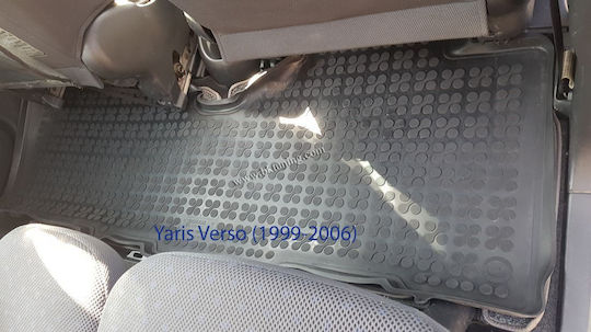 Sahler Car Mats Raised Sides 3D Rubber Toyota Yaris 2005-2011 Urban Cruiser 2009+ Raised Sides Type Black 3 Pieces