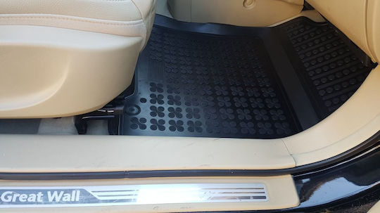 Sahler Raised Sides 3D Rubber Car Mats Honda CR-V 2012+ Great Wall H6 Raised Sides Black 3 Pieces