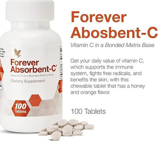 Forever Living Absorbent-C Supplement for Healthy Skin 100 Tablets