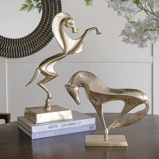 Artekko Dekorative Pferd aus Metall 31x8.5x26cm