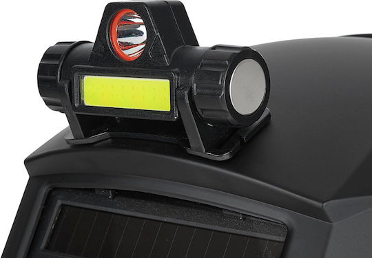 Casca Automată de Sudură Foto-Solară Profi Geko G01881 92 × 42 Mm Din 4 9–13 Led Flashlight