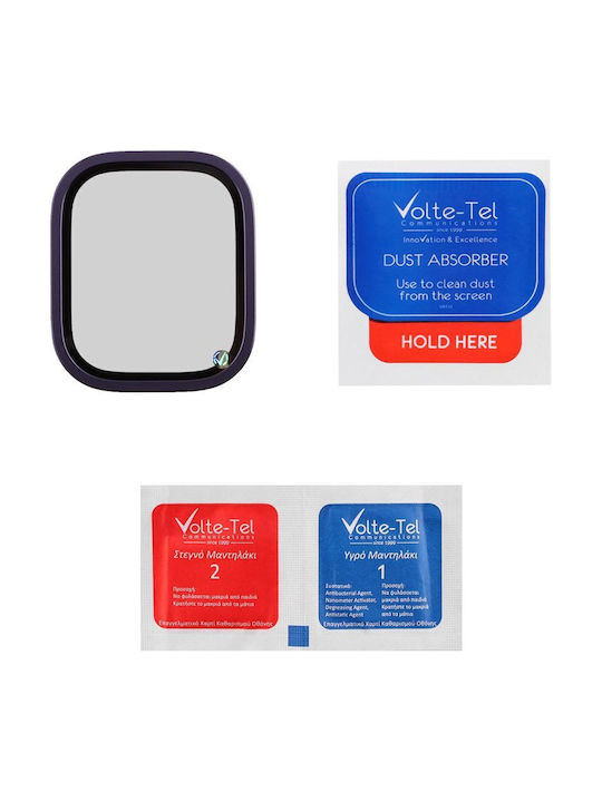 Volte-tel Tempered Glass Apple Watch Ultra 2 49mm 3d Titanium 1.92'' 0.30mm Full Cover Dark Purple