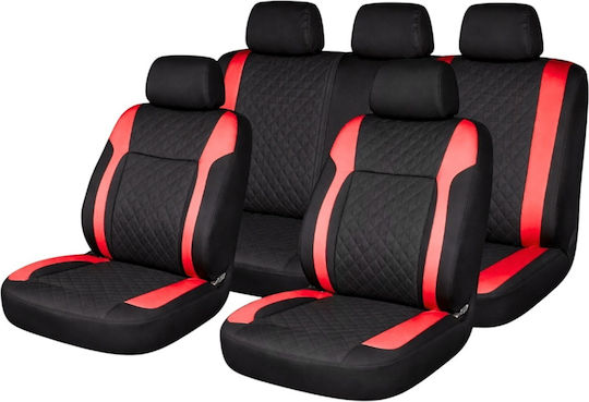 Set De Huse Pentru Scaune Auto Din Piele Neagră