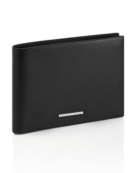 Classic Billfold Leather Men's Wallet Classic with RFID Black