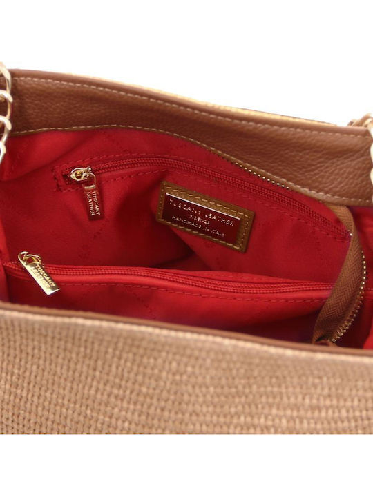 Straw Women's Shoulder Bag Beige