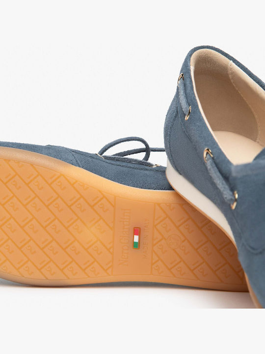 Women's Moccasins in Blue Colour
